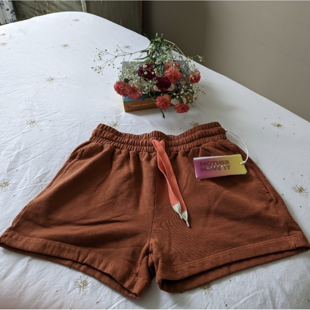 NWT Mother The Knockout Short Shorts, Burnt Orange, US Small